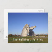 De Kelpies, Falkirk, briefkaart (Voorkant / Achterkant)