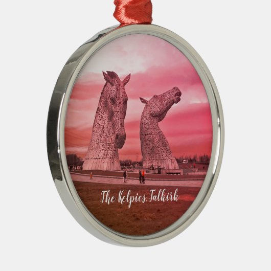 De Kelpies, Falkirk in Schotland Metalen Ornament (Rechts)