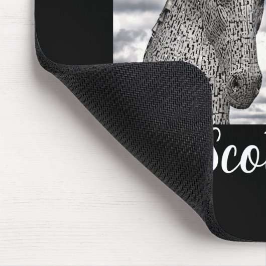 De Kelpies in Falkirk Schilderachtig Schotland Muismat (Hoek)