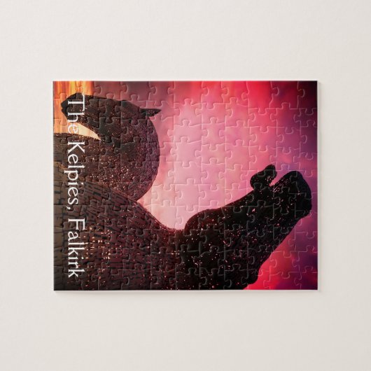 De Kelpies in Falkirk, Schotland, mooie puzzel Legpuzzel (Horizontaal)