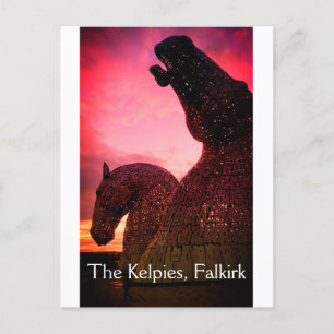 De Kelpies in Falkirk, Schotse briefkaart