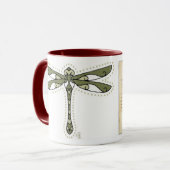 De Keltische Dragonfly Mok (Voorkant links)