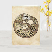 De Keltische Ferret Kaart (Gele Bloem)