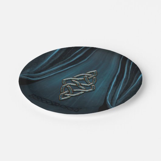 De keltische knoop papieren bordje (Gekanteld)