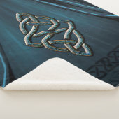 De keltische knoop sherpa deken (3/4)