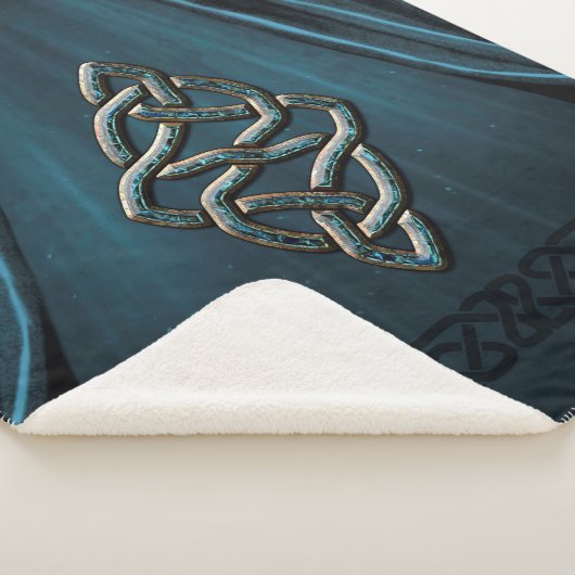 De keltische knoop sherpa deken (3/4)