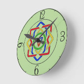 De Keltische Knoop van de Drievuldigheid Ronde Klok (Hoek)