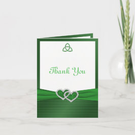 De Keltische Knoop van de Liefde dankt u nota Bedankkaart