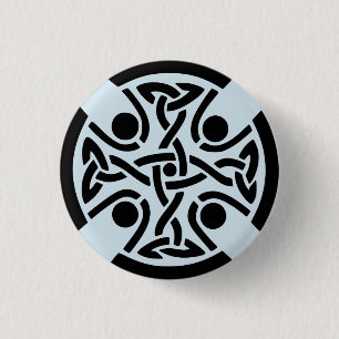 De Keltische Knoop van het knoopontwerp Ronde Button 3,2 Cm