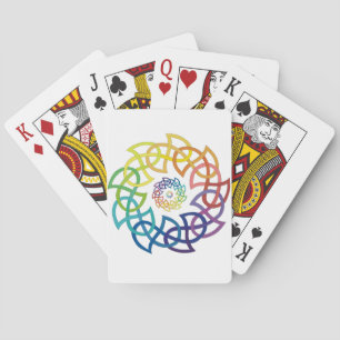 De Keltische Ringen van Knotwork van de Regenboog Speelkaarten