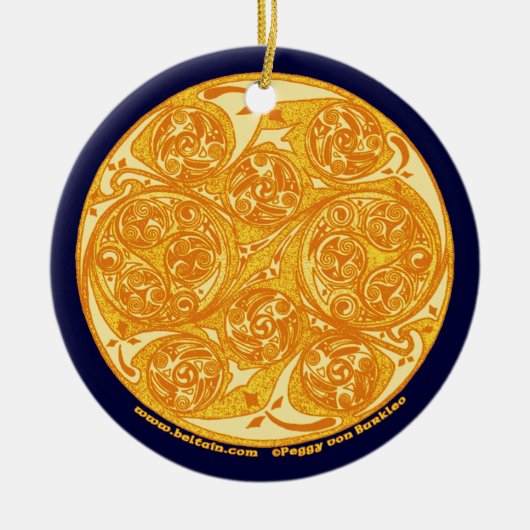 De Keltische Spiral Art Mandala Ornament (Voorkant)