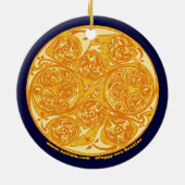 De Keltische Spiral Art Mandala Ornament (Achterkant)