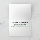 De Keltische St. Patrick van de Hond Groeten van Kaart (Binnen)