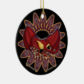 De Keltische Welsh Dragon Ornaments 1 Keramisch Ornament (Rechts)