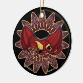 De Keltische Welsh Dragon Ornaments 1 Keramisch Ornament (Links)