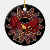 De Keltische Welsh Dragon Ornaments 1 Keramisch Ornament (Achterkant)