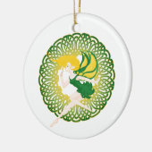 De Keltische Wish Fairy-versieringen 2 Keramisch Ornament (Links)
