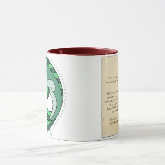 De Keltische zalm Mok (Midden)