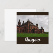 De Kelvingrove Glasgow Flat Square Kaart (Voorkant / Achterkant)