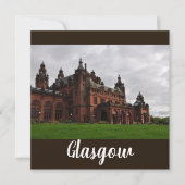 De Kelvingrove Glasgow Flat Square Kaart (Voorkant)