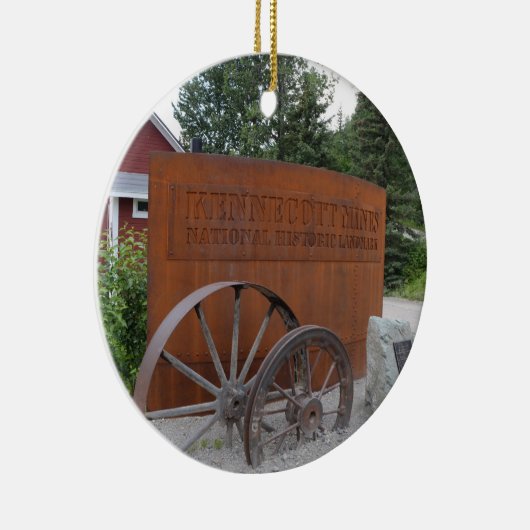 De Kennecott Mine in Alaska Keramisch Ornament (Rechts)