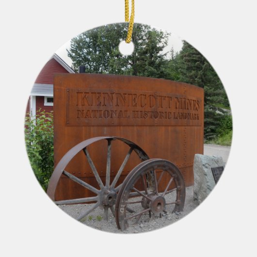 De Kennecott Mine in Alaska Keramisch Ornament (Voorkant)