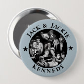 De Kennedys: Jack & Jackie Ronde Button 4,0 Cm (Voorkant /achterkant)