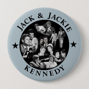 De Kennedys: Jack & Jackie Ronde Button 4,0 Cm