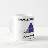 De kennis is de Stat Stats Statistieken van de Mac Koffiemok (Voorkant links)
