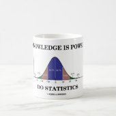 De kennis is de Stat Stats Statistieken van de Mac Koffiemok (Center)