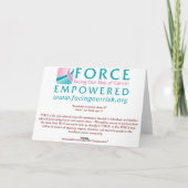 De kennis is machts… aandeel het! kaart (Achterkant)