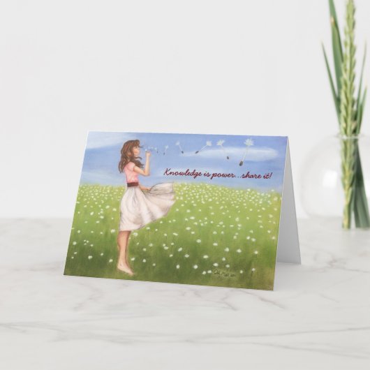 De kennis is machts… aandeel het! kaart (Voorkant)