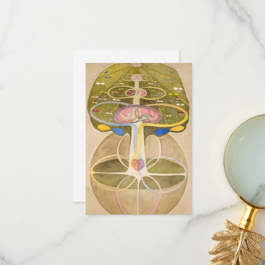 De Kennisboom van Hilma af Klint Bedankkaart (Voorkant / Achterkant in situ)