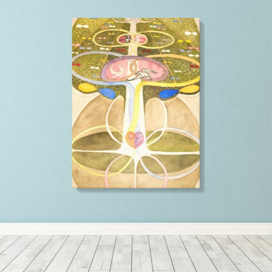 De Kennisboom van Hilma af Klint Canvas Afdruk (Insitu (Houten vloer))
