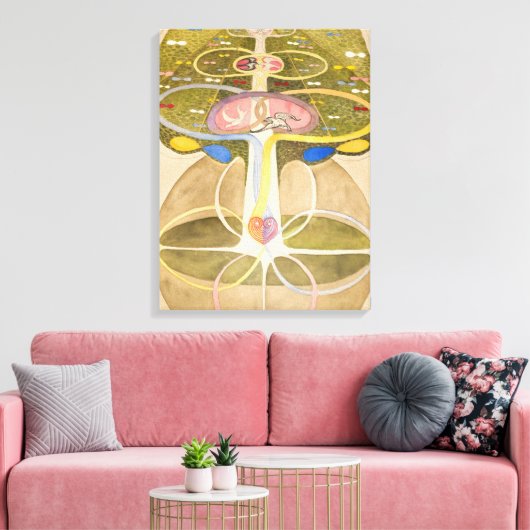 De Kennisboom van Hilma af Klint Canvas Afdruk (Insitu (Woonkamer))