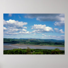 De Kent, bekeken vanuit Arnside Knott Arnside Poster