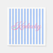 De Kentucky Blue Stripe servet (Voorkant)