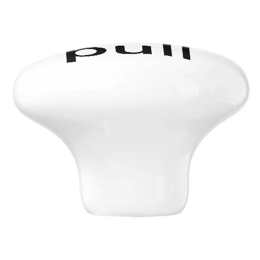 De keramische pull knop (Zijkant)