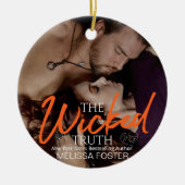 De keramische versiering van de witte keramiek keramisch ornament (Voorkant)