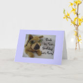 De kerel het is Uw Verjaardag! Kaart (Gele Bloem)