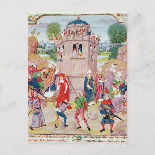 De kerk die wordt aangevallen door ketters, Vlaams Briefkaart