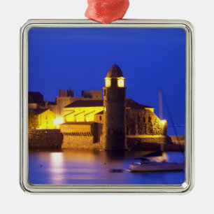 De kerk Eglise Notre Dame des Anges, onze dame Metalen Ornament