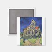 De kerk in Auvers 1890 door Vincent van Gogh Magneet (Voorkant / Achterkant)