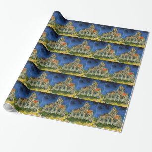 De kerk in Auvers door Van Gogh Cadeaupapier