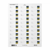 De kerk in Auvers door Van Gogh Etiket (Full Sheet)