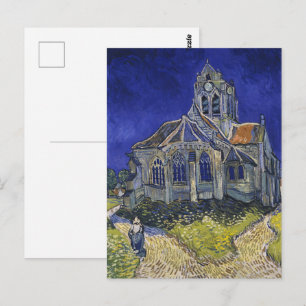 De kerk in Auvers door Vincent van Gogh Briefkaart