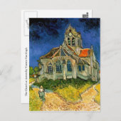 De kerk in Auvers door Vincent Van Gogh Briefkaart (Voorkant / Achterkant)