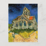 De kerk in Auvers door Vincent Van Gogh Briefkaart<br><div class="desc">Van Gogh's De Kerk bij Auvers</div>