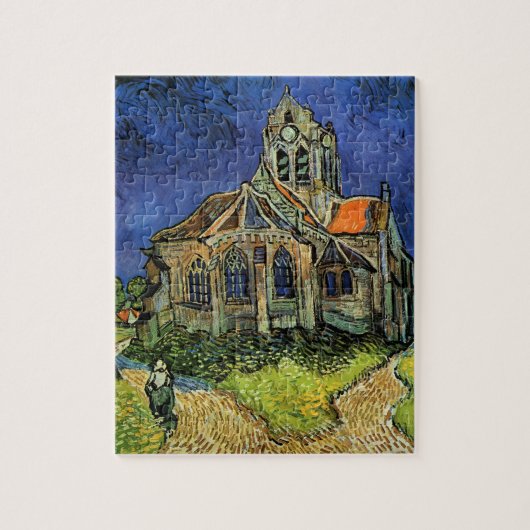De kerk in Auvers door Vincent van Gogh Legpuzzel (Verticaal)