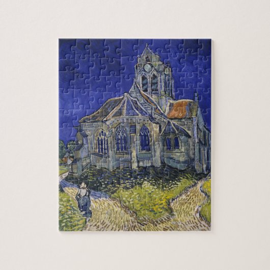 De kerk in Auvers door Vincent van Gogh Legpuzzel (Verticaal)